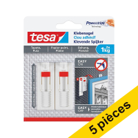 Offre : 5x Tesa clous adhésifs ajustables pour surfaces sensibles 1 kg (2 clous)