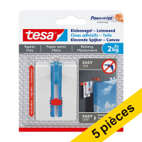 Offre : 5x Tesa clous adhésifs pour tableaux sur surfaces sensibles 2 kg (2 pièces)