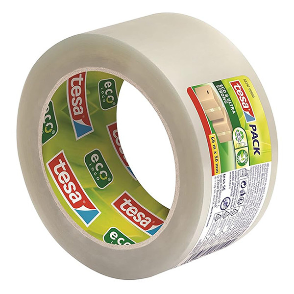 Tesa Pack Eco & Ultra Strong ruban d'emballage 50 mm x 66 m (1 rouleau) - transparent 58297-00000-00 203381 - 5