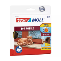 Tesa TesaMoll Classic D-profile joint d'isolation 6 m x 9 mm - marron 05393-00101-00 203317