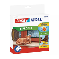 Tesa TesaMoll Classic E-profile joint d'isolation 25 m x 9 mm - marron 05464-00101-00 203309