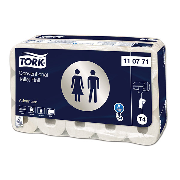 Tork 110771 papier toilette 2 plis 30 rouleaux pour distributeur Tork T4 110771 STO00037 - 1