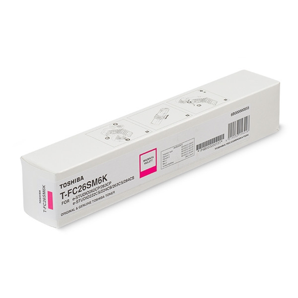 Toshiba T-FC26SM6K toner haute capacité (d'origine) - magenta 6B000000555 078902 - 1