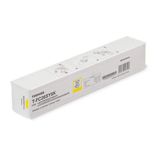 Toshiba T-FC26SY6K toner haute capacité (d'origine) - jaune 6B000000569 078904 - 1