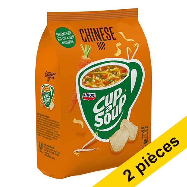 Unox Offre : 2x Cup-a-Soup recharge poulet chinois (492 g)  404351 - 1