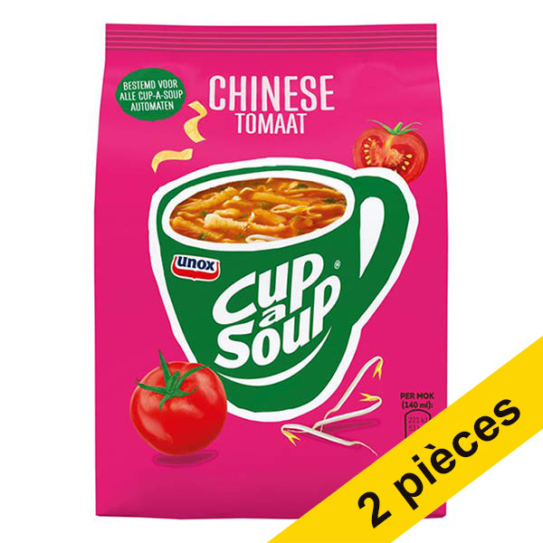 Unox Offre : 2x Cup-a-Soup recharge tomate chinoise (636 g)  404344 - 1