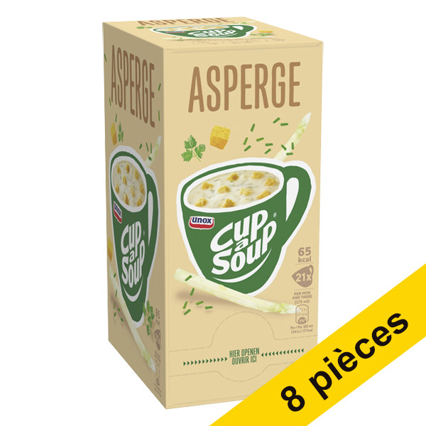 Unox Offre : 8x Cup-a-Soup asperge 175 ml (21 pièces)  404356 - 1