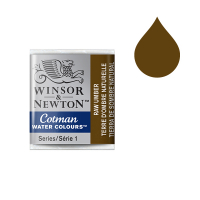 Winsor & Newton Cotman aquarelle (demi-godet) - 554 terre d'ombre naturelle 301554 410497