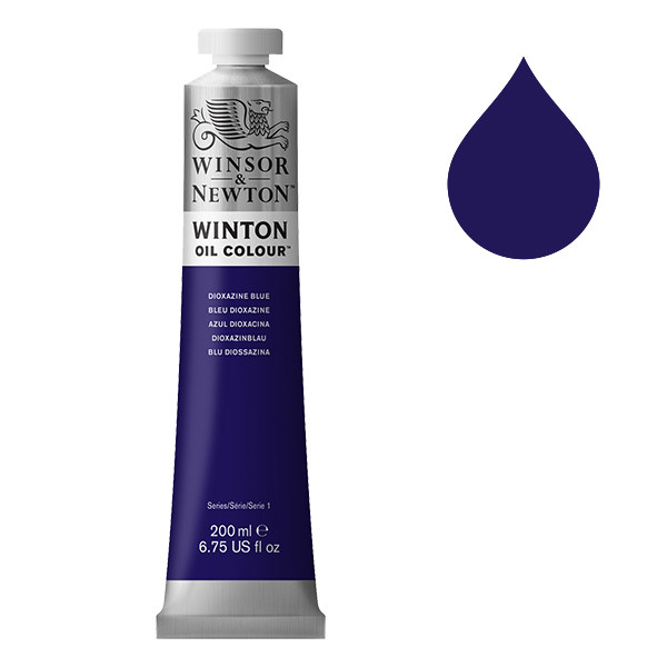 Winsor & Newton Winton peinture à l'huile (200 ml) - 406 bleu dioxazine 1437406 410357 - 1