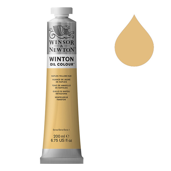 Winsor & Newton Winton peinture à l'huile (200 ml) - 422 nuance de jaune de Naples 1437422 410329 - 1
