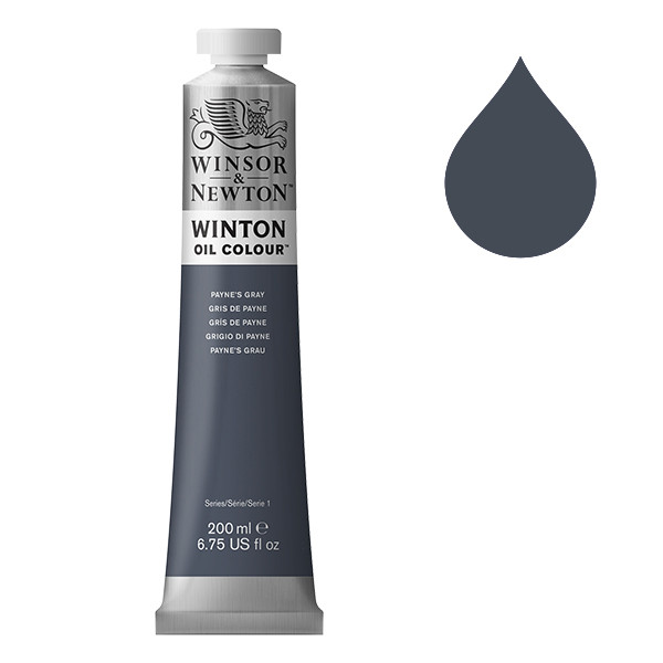 Winsor & Newton Winton peinture à l'huile (200 ml) - 465 gris de Payne 1437465 410331 - 1