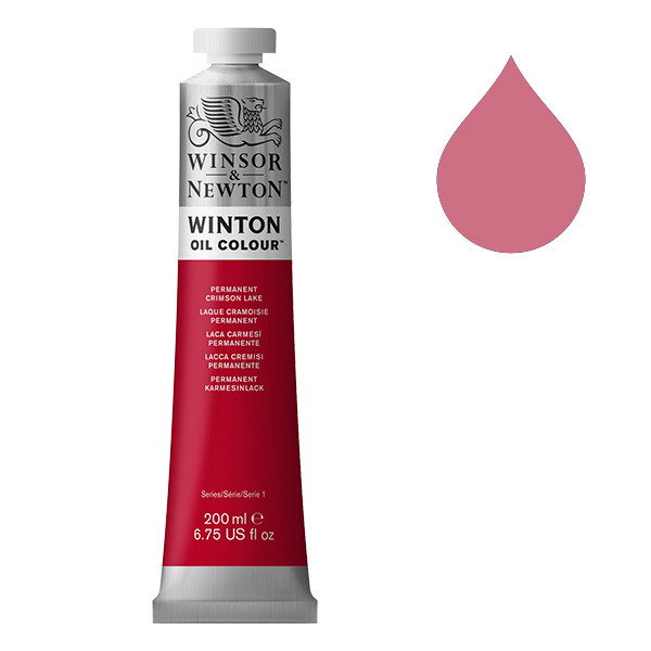 Winsor & Newton Winton peinture à l'huile (200 ml) - 478 laque cramoisie permanent 1437478 410333 - 1