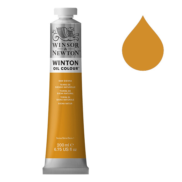 Winsor & Newton Winton peinture à l'huile (200 ml) - 552 terre de Sienne naturelle 1437552 410338 - 1
