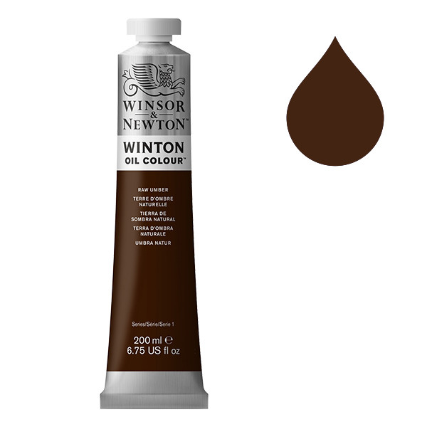 Winsor & Newton Winton peinture à l'huile (200 ml) - 554 terre d'ombre naturelle 1437554 410339 - 1