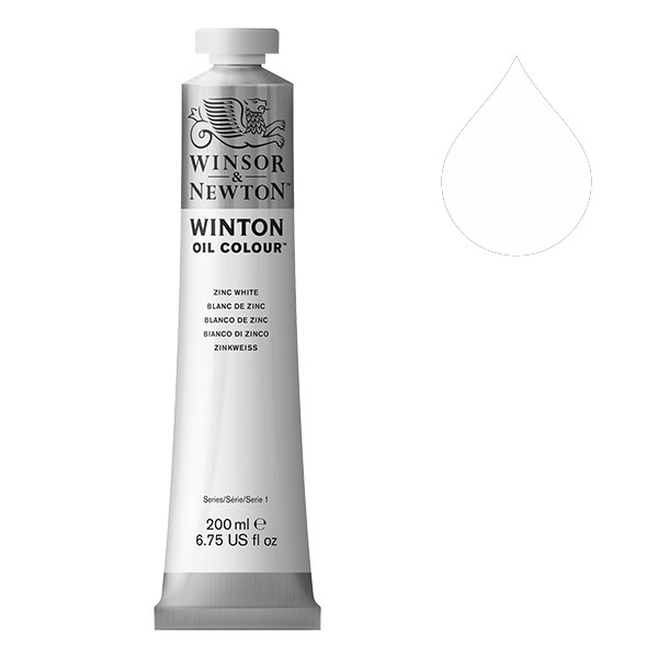 Winsor & Newton Winton peinture à l'huile (200 ml) - 748 blanc de zinc 1437748 410349 - 1