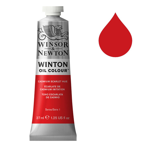 Winsor & Newton Winton peinture à l'huile (37 ml) - 107 écarlate de cadmiuim imitation 1414107 410299 - 1
