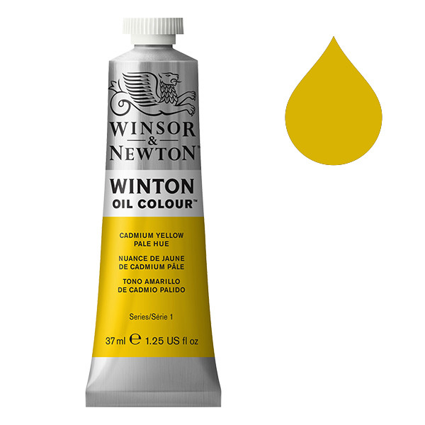 Winsor & Newton Winton peinture à l'huile (37 ml) - 119 nuance de jaune de cadmium pâle 1414119 410257 - 1