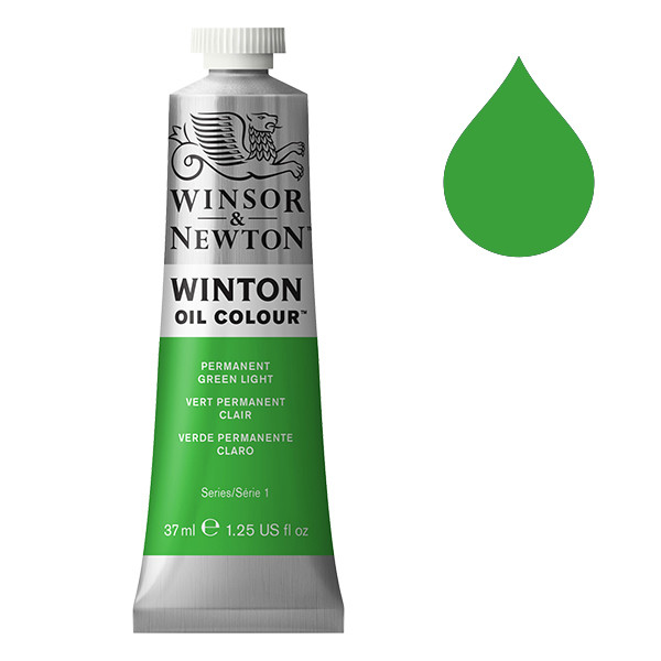 Winsor & Newton Winton peinture à l'huile (37 ml) - 483 vert permanent clair 1414483 410280 - 1
