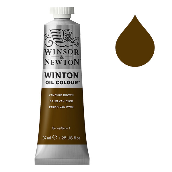 Winsor & Newton Winton peinture à l'huile (37 ml) - 676 brun Van Dyck 1414676 410291 - 1