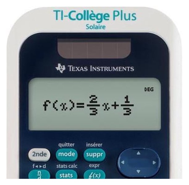 Calculatrice collège ti-collège+ solaire Texas Instruments