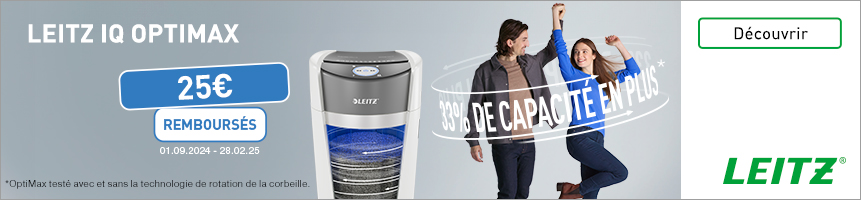 promotion cashback sur les déchiqueteuse et plastifieuses Leitz