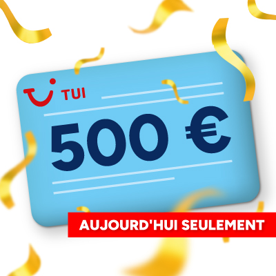 Commandez et gagner un bon de voyage TUI d’une valeur de 500 € !